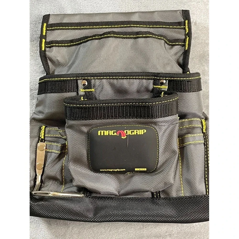 Magno Grip Tool Storage 12 in. 10-Pocket Magnetic‎ Tool Pouch No Belt